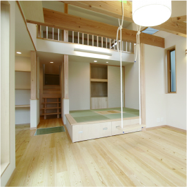 姫路市の無垢の家づくり・Living Room